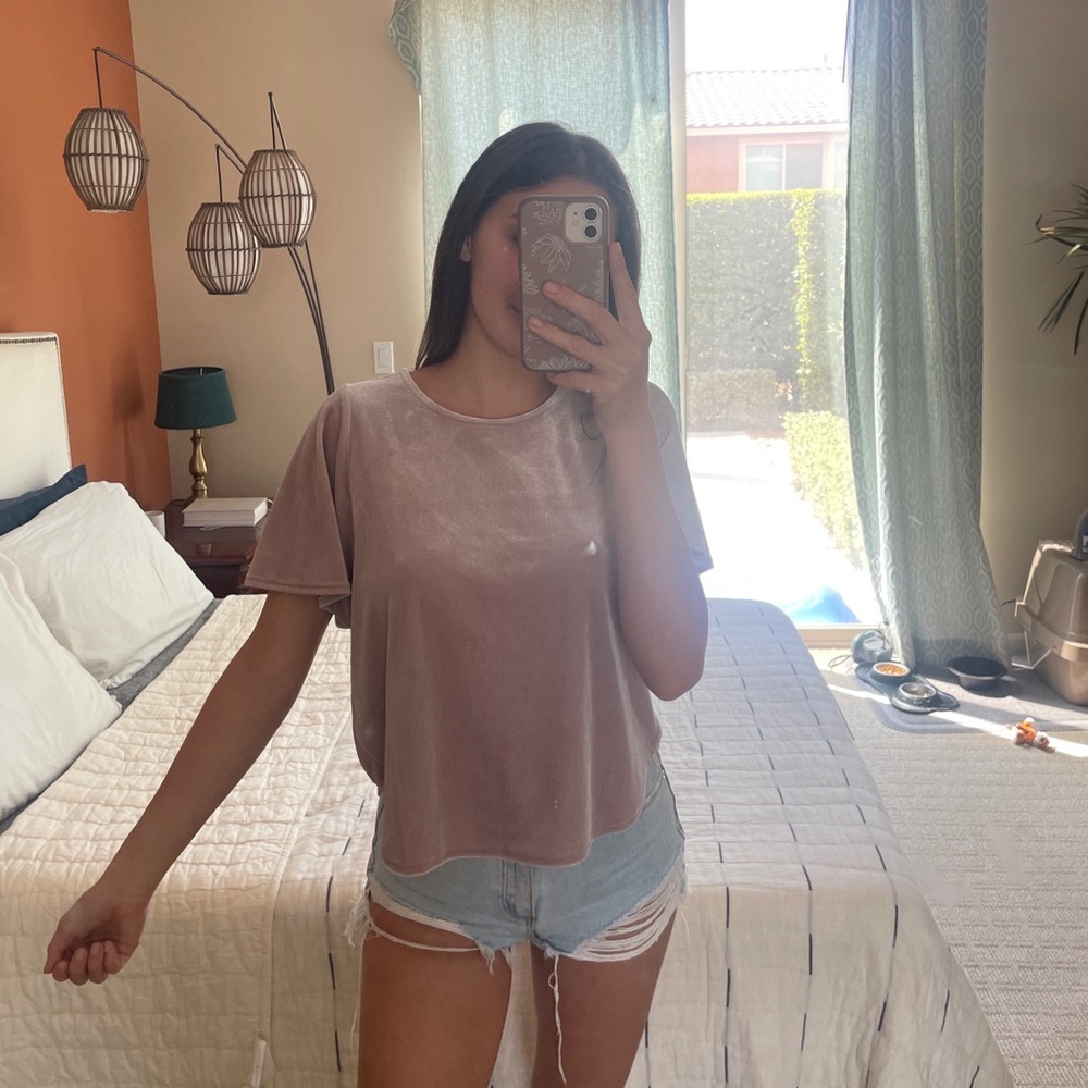 Madewell velvet top
